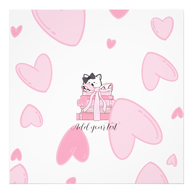 Read • Love • Display – Cat & Book Photo Enlargeme (Front)