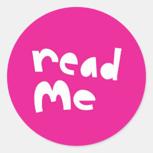 Read me classic round sticker