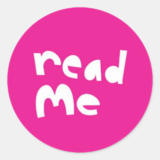 Read me classic round sticker