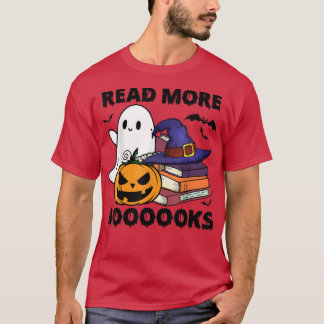 Read More Books Boo Librarian English Teacher Hall T-Shirt