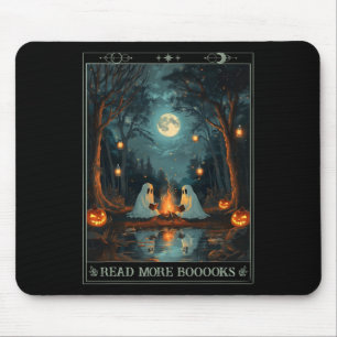 Read More Books Cute Spooky Ghost Reading Book Tar Mouse Mat