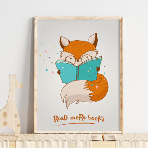 Read More Books Fox Wall Print Fox Wall Print