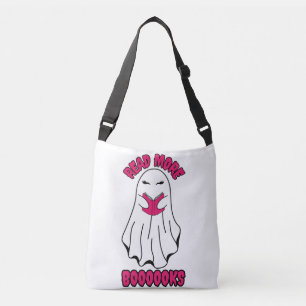 Read more Books Halloween Ghost Pink Crossbody Bag