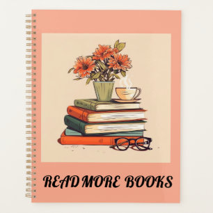 read more books "notebook" planner