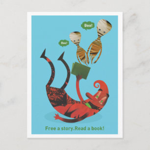 Read more books postcard