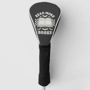 Read More Books Retro Halloween Book Lover Golf Head Cover