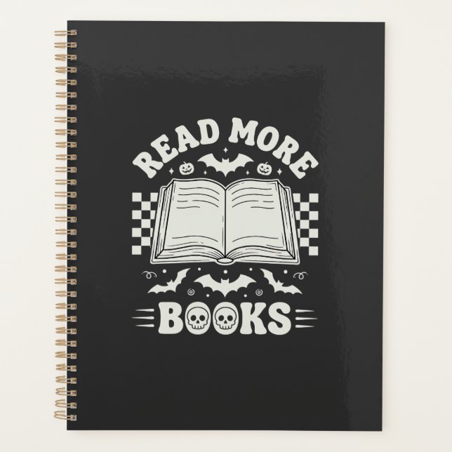 Read More Books Retro Halloween Book Lover Planner (Front)
