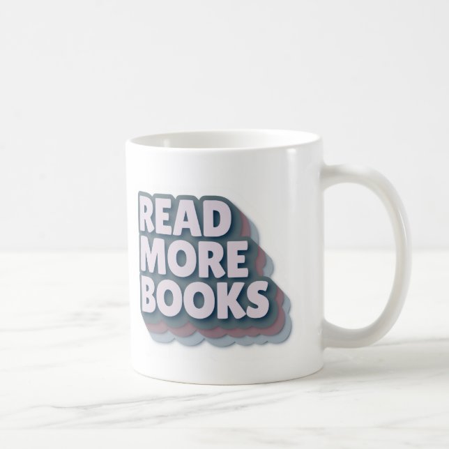 Read More Books Retro Typography Mug (Right)