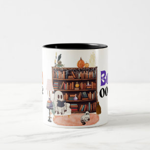 Read More Books Spooky Teacher, Gift Two-Tone Coffee Mug