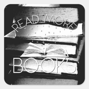 Read More Books Square Sticker