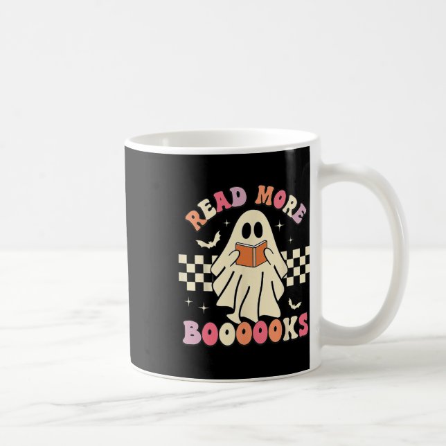 Read More Boooooks Cute Ghost Read More Boooooks H Coffee Mug (Right)