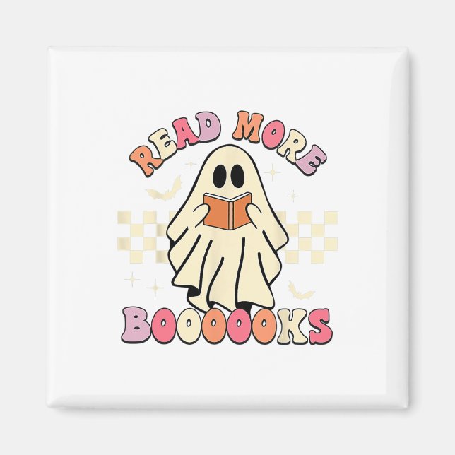 Read More Boooooks Cute Ghost Read More Boooooks H Magnet (Front)