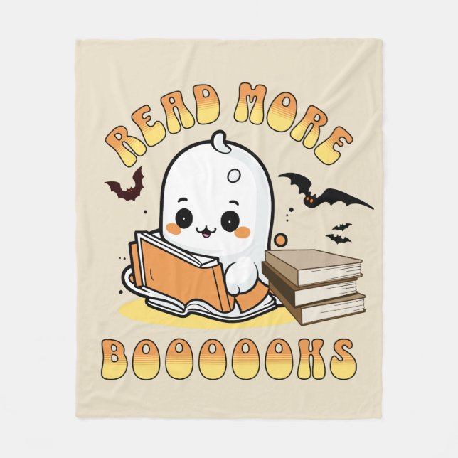 Read more boooooks fleece blanket (Front)