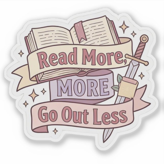 Read more go out less - Funny Cosy Reader (Front)
