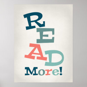 Read More - Retro Colourful Reading Poster
