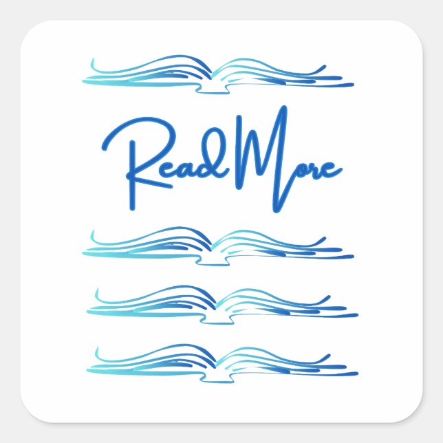 Read More Square Sticker (Front)