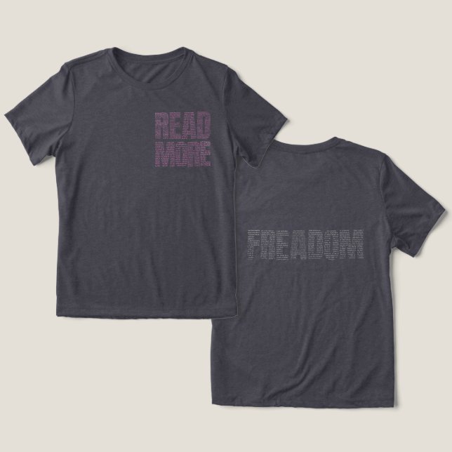 Read More Tri-Blend Shirt (Design Front & Back)