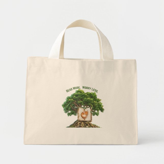 Read More Worry Less Tote Bag (Front)