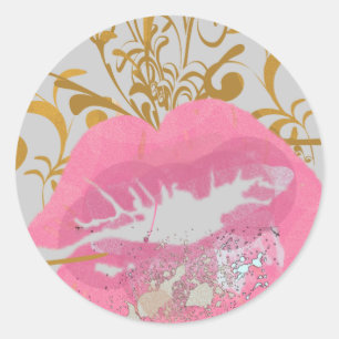 Read My Lips Classic Round Sticker