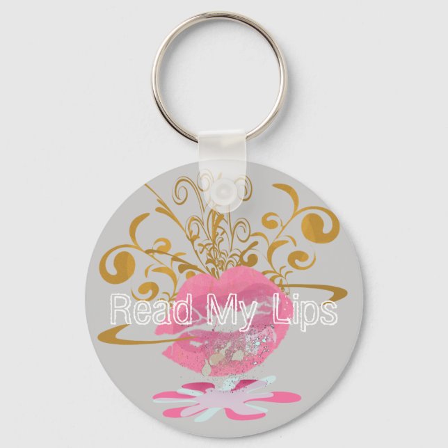 Read My Lips Key Ring (Front)