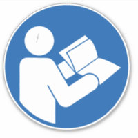Read Operator Manual Before Servicing Label