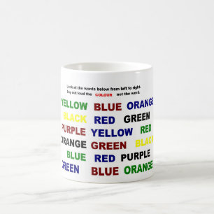Read or say colour coffee mug