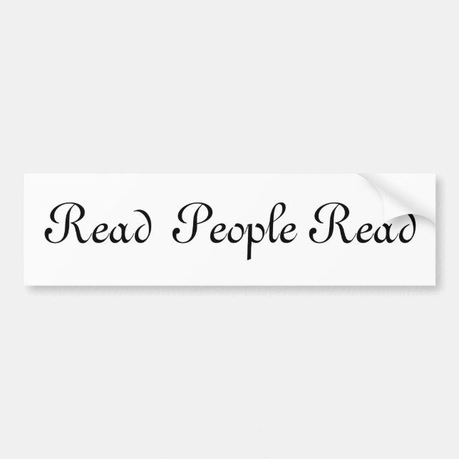 Read People Read Bumper Sticker (Front)