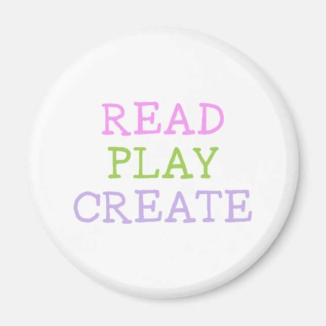 Read Play Create Magnet (Front)