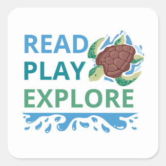 Read Play Explore Reading Sticker for Kids | Book