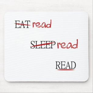 Read read read mouse mat