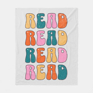 Read Read Read Read Fleece Blanket