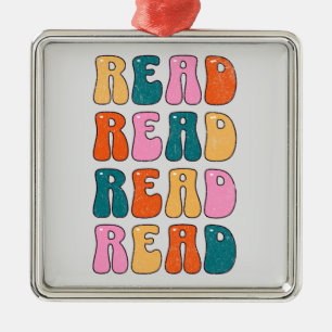 Read Read Read Read Metal Tree Decoration