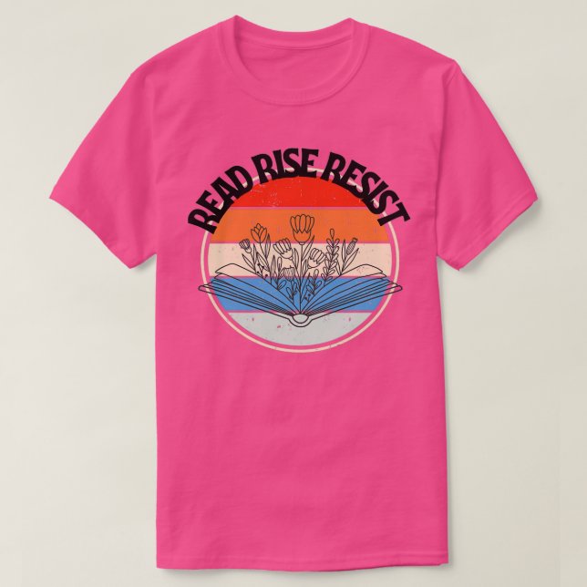Read Rise resist Motivational quote T-Shirt (Design Front)