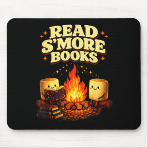 Read s'more books campfire reading funny book mouse mat