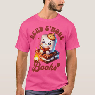 Read S'More Books Camping Outdoors Reading Book Lo T-Shirt