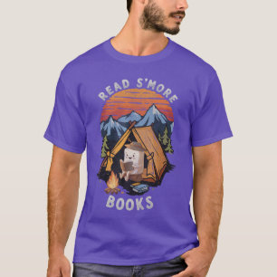 Read Smore Books Cute Campfire Funny Design for Bo T-Shirt