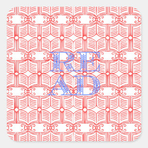 READ  SQUARE STICKER