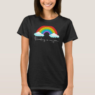 Read Teacher Rainbow Leopard Reading Is My Jam 3 T-Shirt