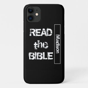 Read The Bible Black and White iPhone 11 Case