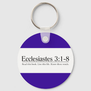 Read the Bible Ecclesiastes 3:1-8 Key Ring