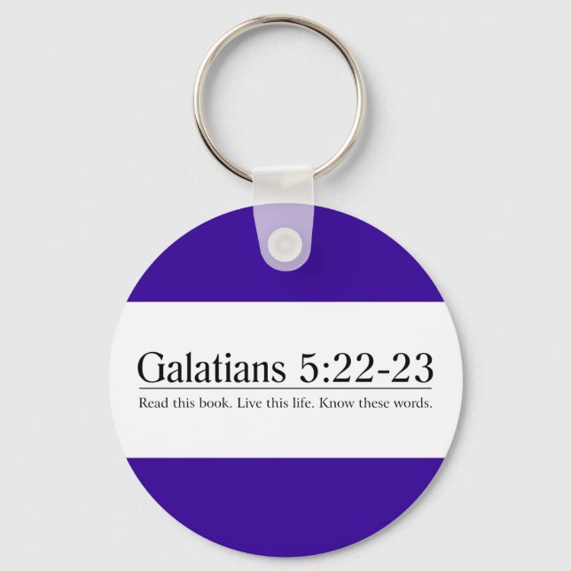 Read the Bible Galatians 5:22-23 Key Ring (Front)