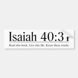 Read the Bible Isaiah 40:31 Bumper Sticker