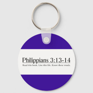 Read the Bible Philippians 3:13-14 Key Ring