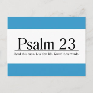 Read the Bible Psalm 23 Postcard