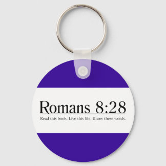 Read the Bible Romans 8:28 Key Ring