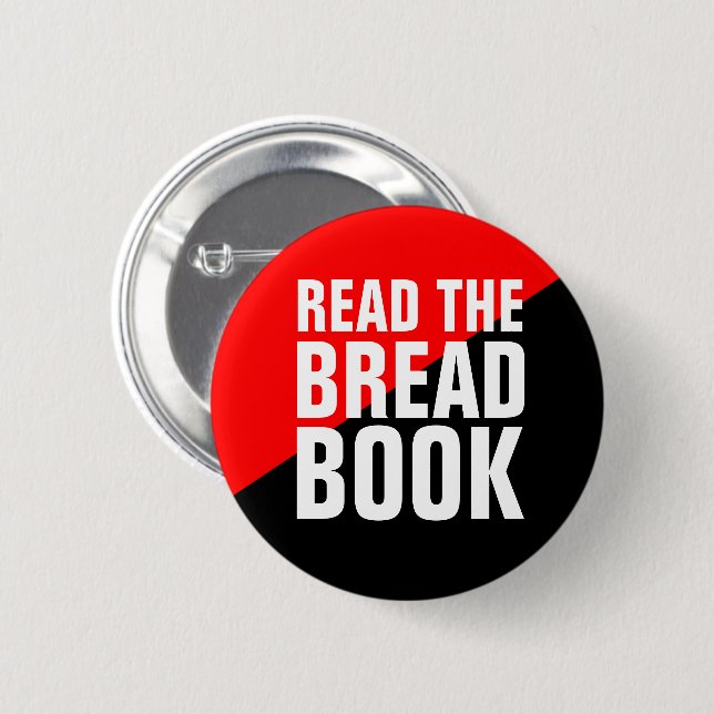 Read the Bread Book 6 Cm Round Badge (Front & Back)
