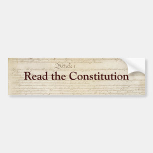 Read the Constitution Bumper Sticker