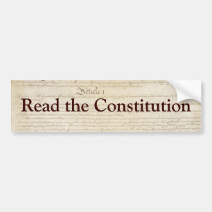 Read the Constitution Bumper Sticker