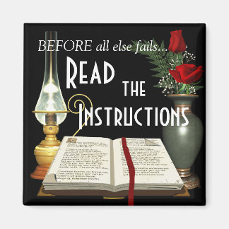 Read the Instructions Bible Magnets