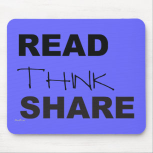 Read Think Share Mouse Mat